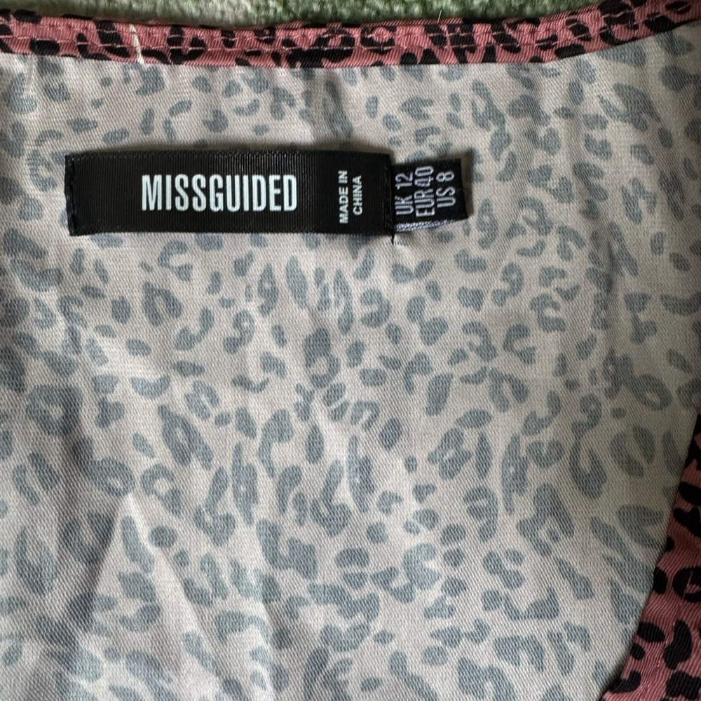 Pink Leopard Print Button-Down Dress - Picture 3 of 3